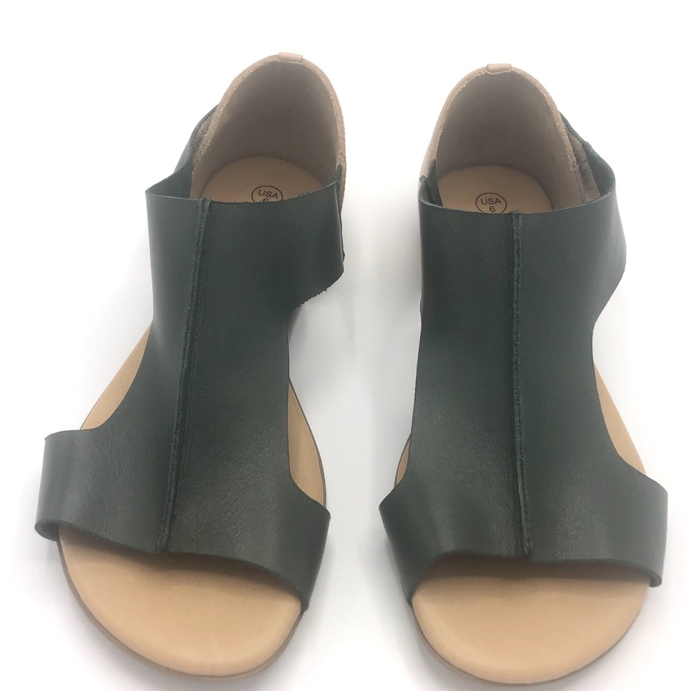 Green sandals